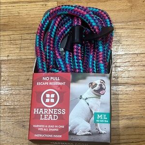 No Pull Dog Harness - Pink and Blue